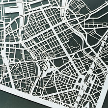 画像をギャラリービューアに読み込む, 地図切り絵額絵/博多　25角サイズ
