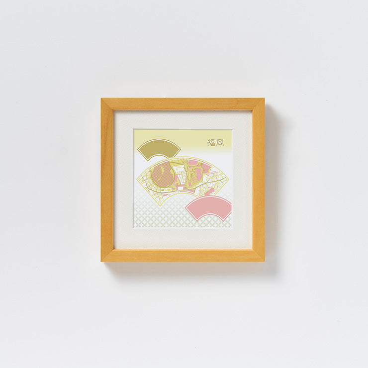 【和まっぷ】デザイン額絵/福岡　25角/15角サイズ