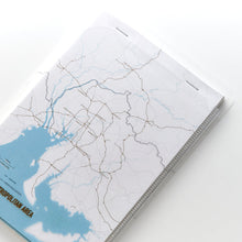 画像をギャラリービューアに読み込む, 街まち Metropolitan series メモパッド＆ホルダーセット白/中京大都市圏（道路網）
