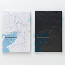 画像をギャラリービューアに読み込む, 街まち Metropolitan series メモパッド白/近畿大都市圏（道路網）

