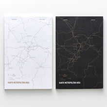 画像をギャラリービューアに読み込む, 街まち Metropolitan series メモパッド白/関東大都市圏（道路網）
