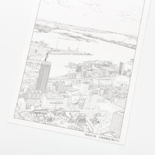 画像をギャラリービューアに読み込む, 地図ぬり絵専用紙 北九州
