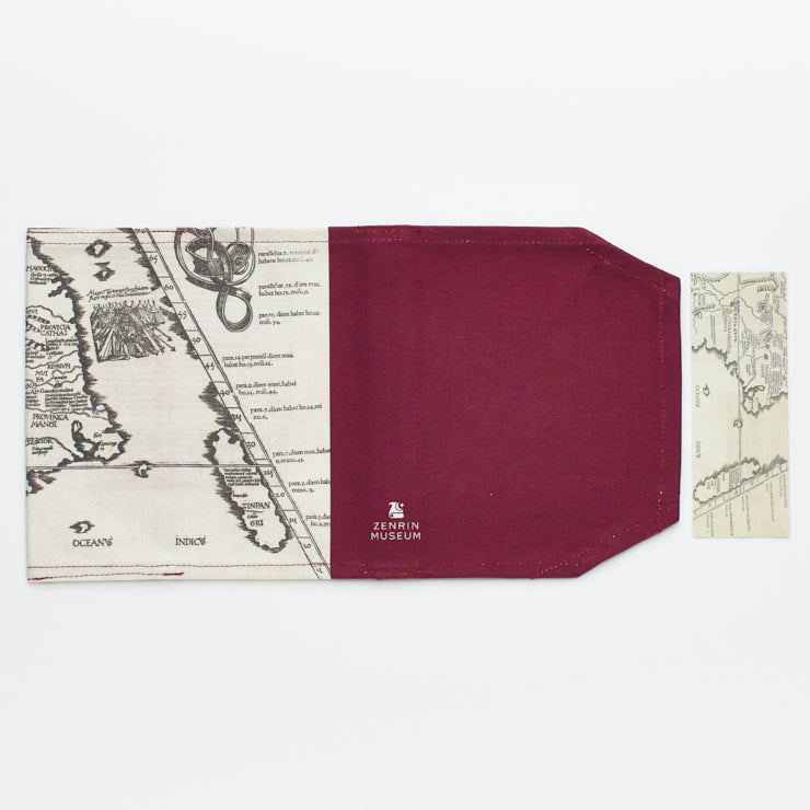 ブックカバー/日本地図の変遷 プトレマイオス/フリース 「大韃靼図