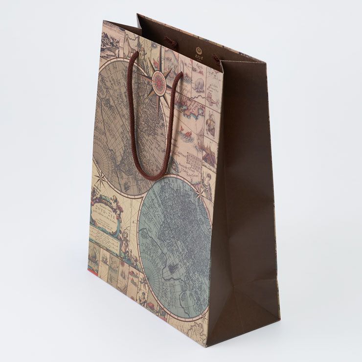 【古ちず】紙袋 A4/アーティスティック 装飾