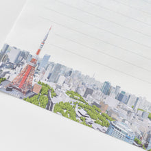 画像をギャラリービューアに読み込む, 【街まち】レターセット/東京タワーと街並み
