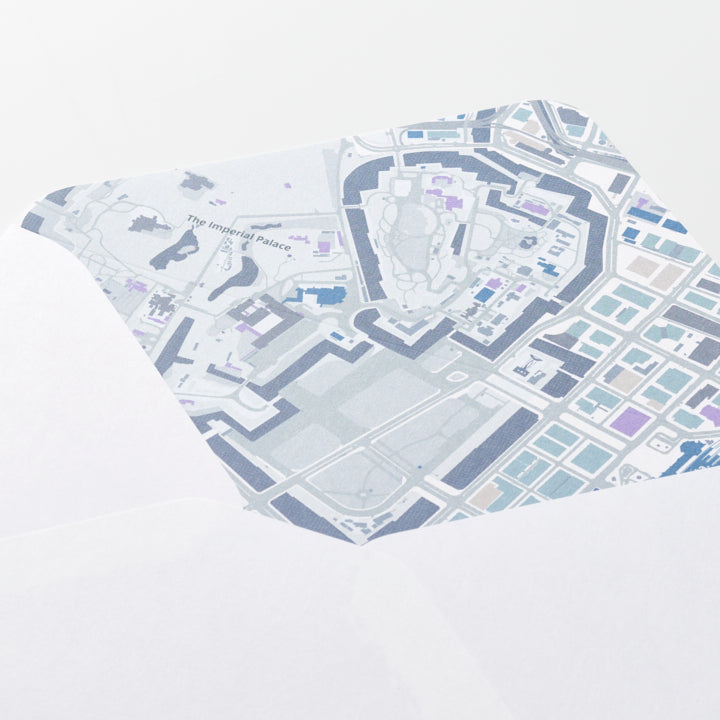 街まち】レターセット/東京｜地図グッズ｜Map Design GALLERY