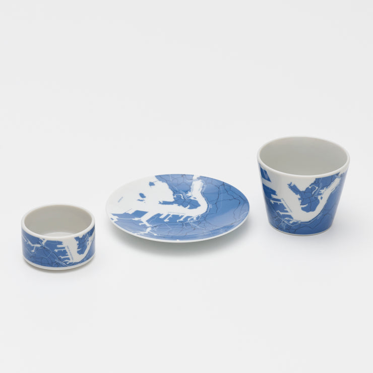 ［セット価格］【街まち】食器3点セット/地形　北九州
