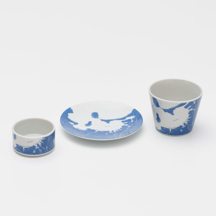 ［セット価格］【街まち】食器3点セット/地形　福岡