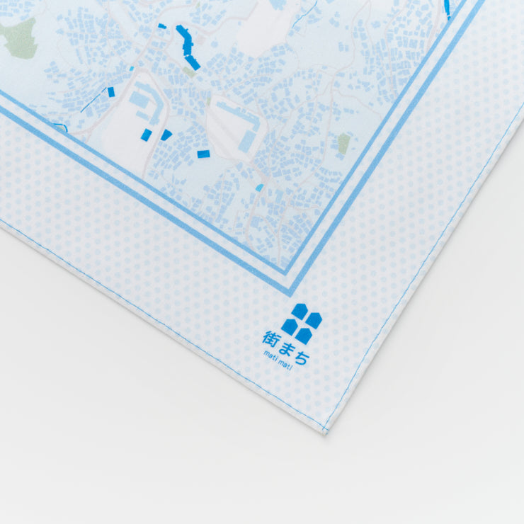 街まち】ハンカチ/長崎｜地図グッズ｜Map Design GALLERYオンライン