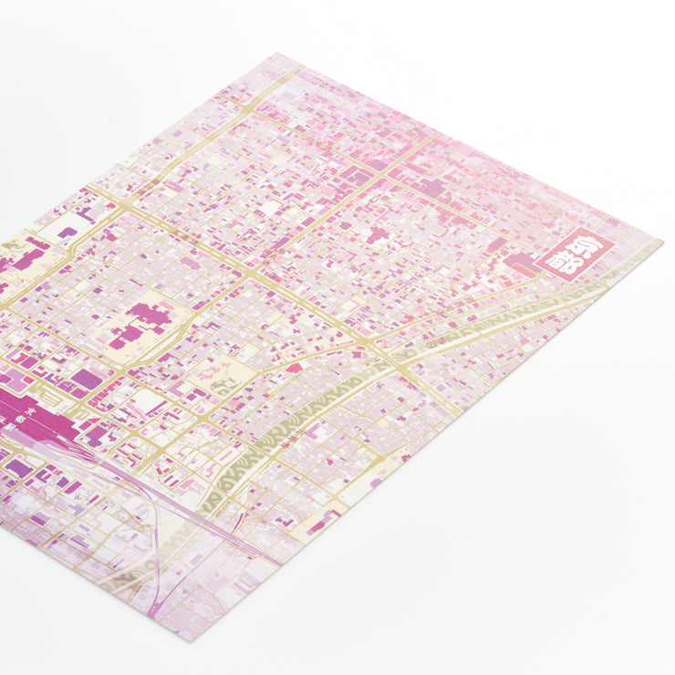 和まっぷ】ポストカード/京都｜地図グッズ｜Map Design GALLERY