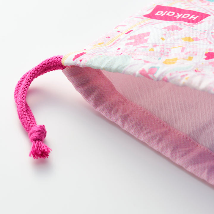 街まち】巾着(大)/博多｜地図グッズ｜Map Design GALLERY