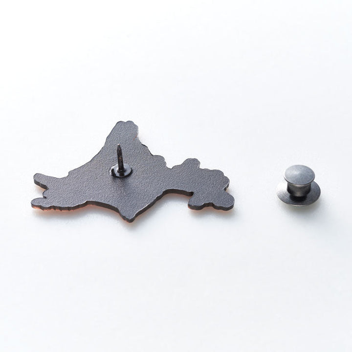 日本列島ピンバッジ/北海道 アンティークコパ―