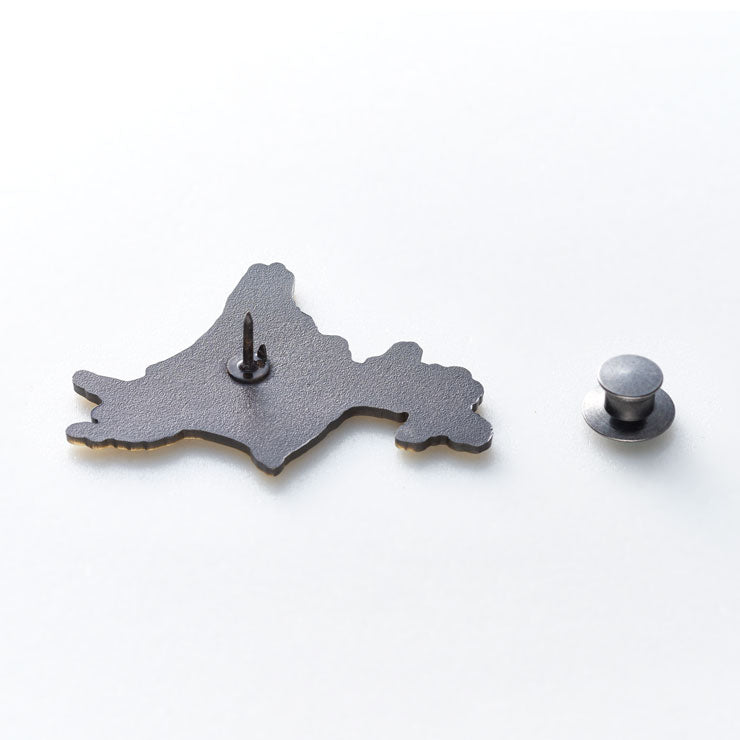 日本列島ピンバッジ/北海道 アンティークゴールド ｜地図グッズ｜Map